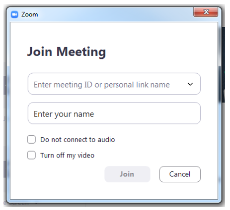 Zoom Join Meeting