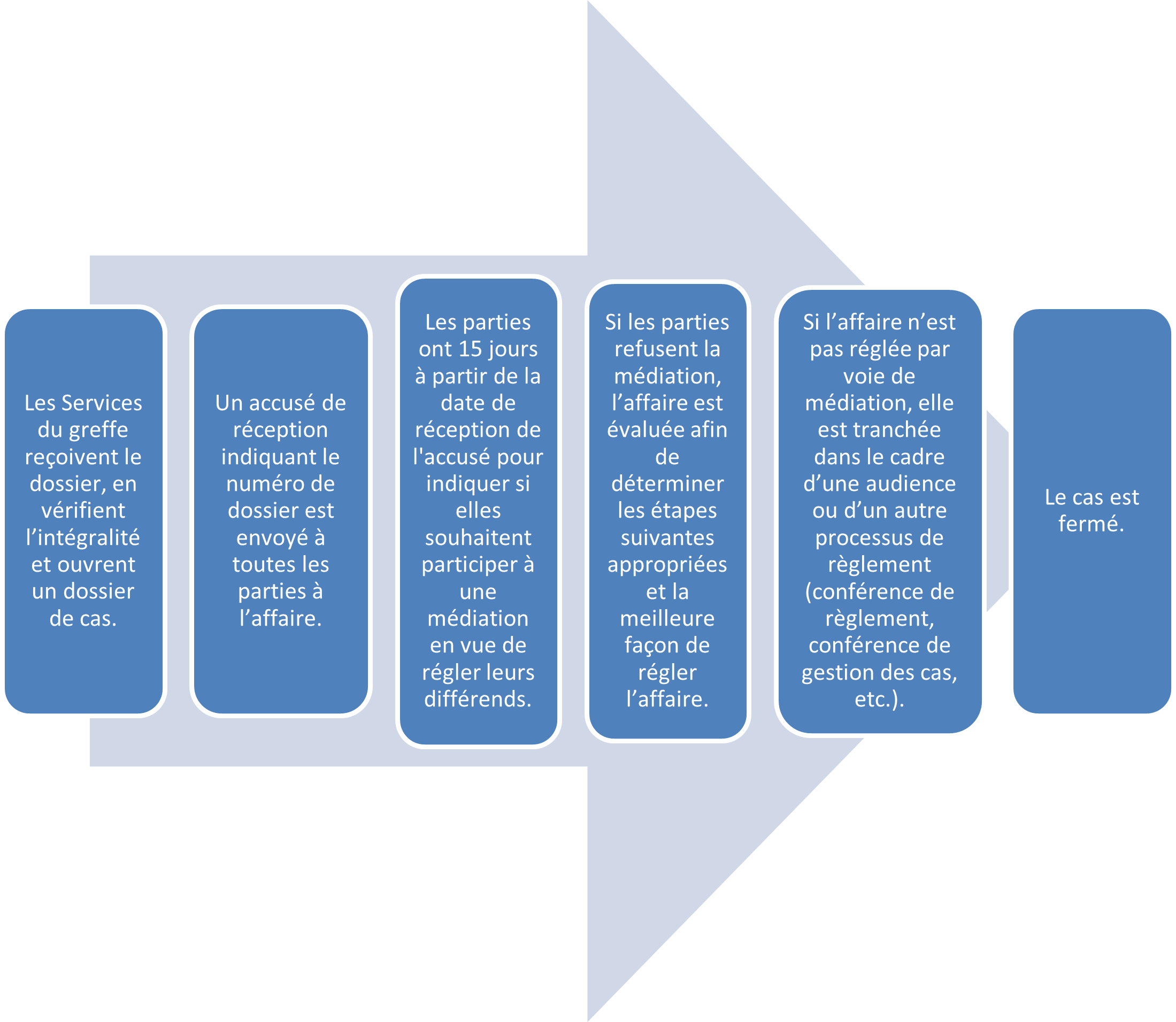 FIGURE 2 – ÉTAPES DE TRAITEMENT D’UN DOSSIER DE CAS EN UN COUP D’ŒIL